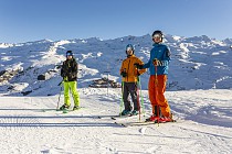 Les Menuires - foto op de piste